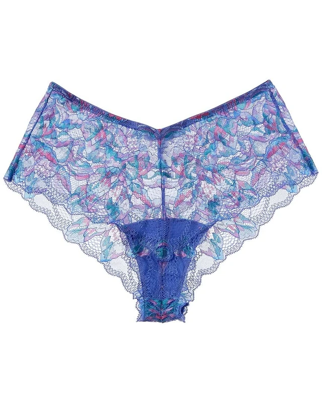 Cosabella Women's Paradiso V Hipster Boy Short Panties, Portofino Blue, L