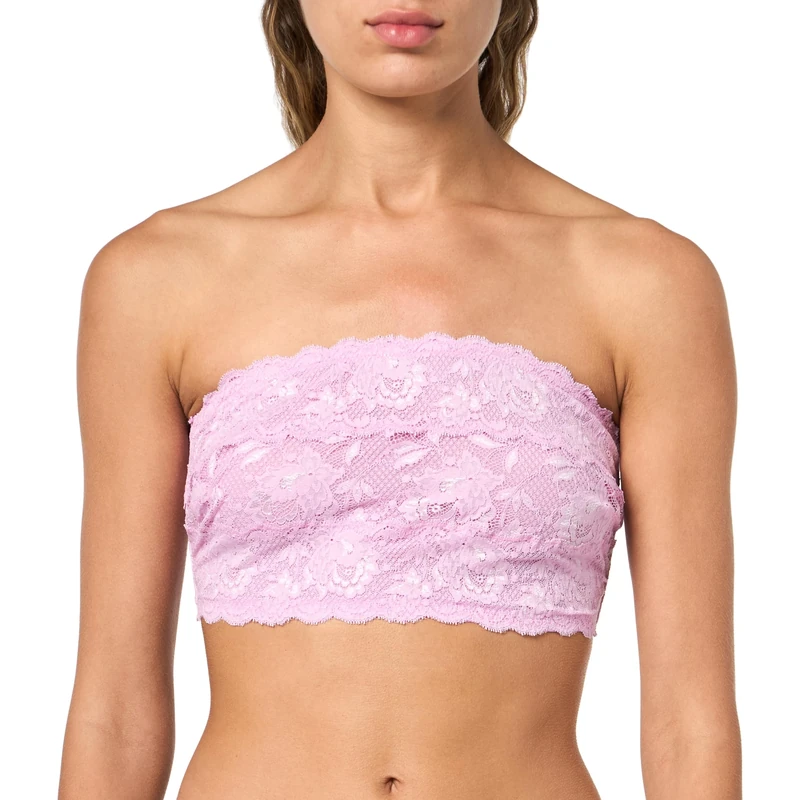 Cosabella Women's Say Never Curvy Flirtie Bandeau Bra, Semi-Sheer, Neela Flower, XL