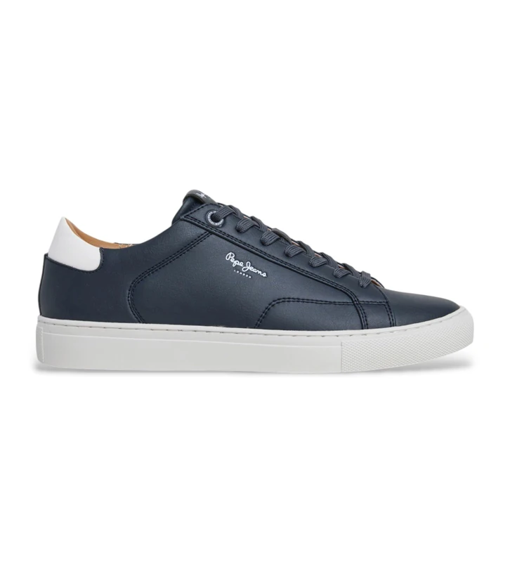 Pepe Jeans Men's Joe Basic Sneak, Blue(Navy), 8 - Image 1