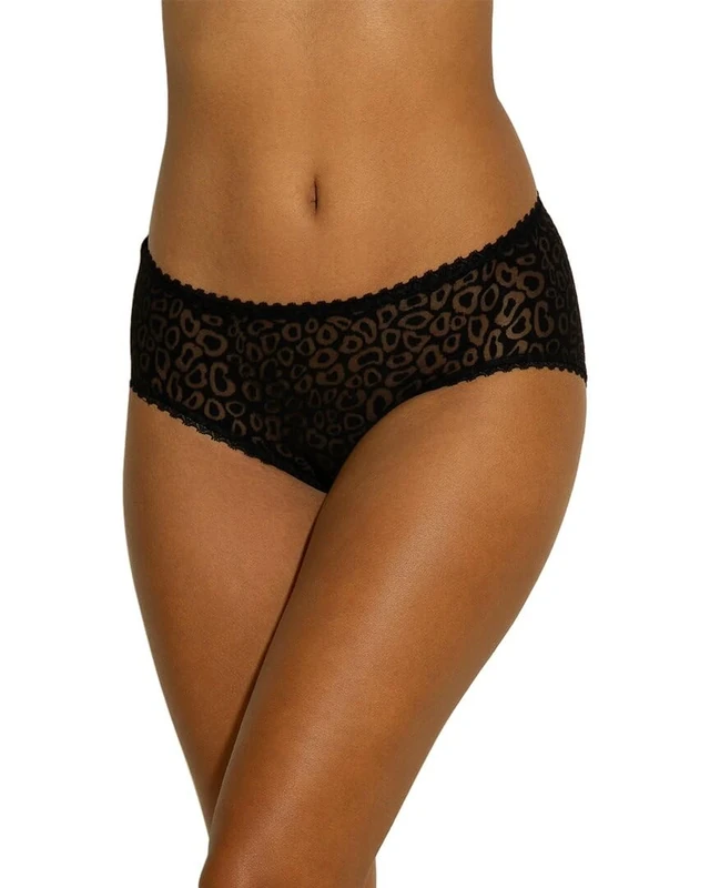 Cosabella Women's Accra Hotpant Boy Short Panties, Black Animal, M