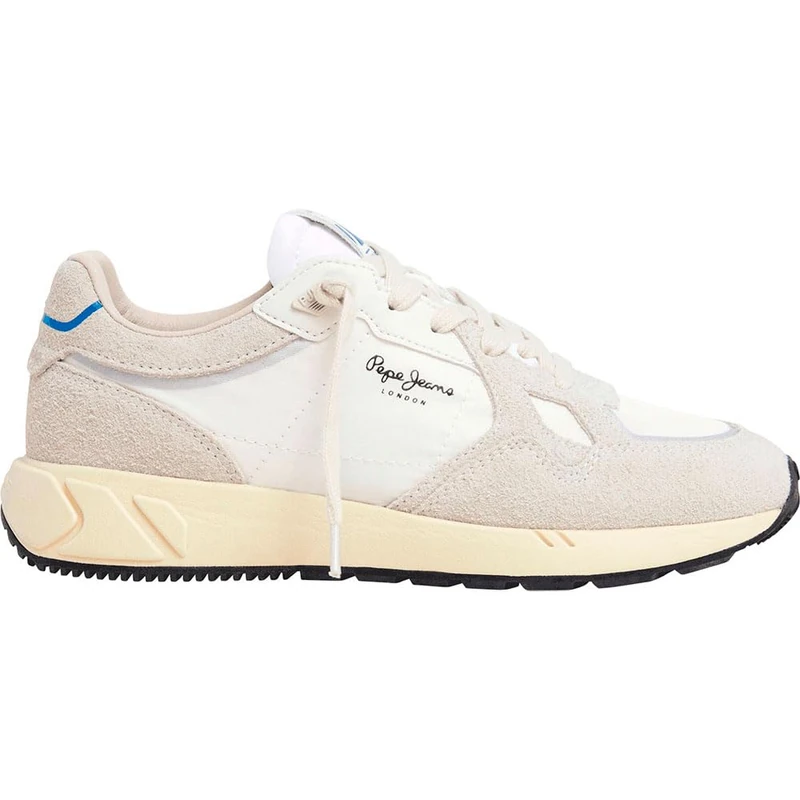 Pepe Jeans Women's Marlon Divided W Sneak, Beige(Whitewash White), 8 UK