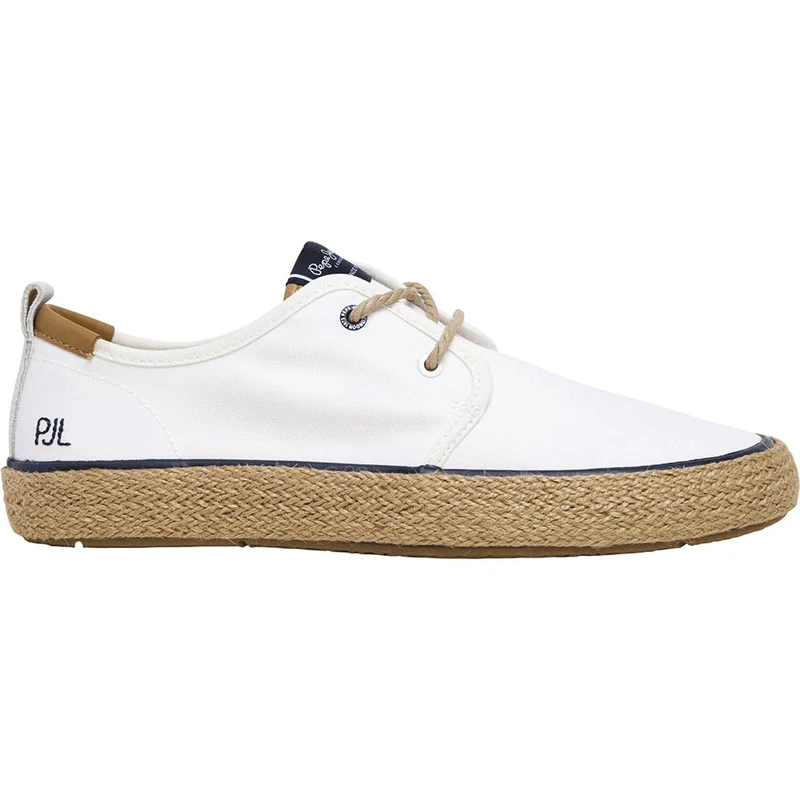 Pepe Jeans Men's Port Tourists Shoes, White Off White, 8 UK