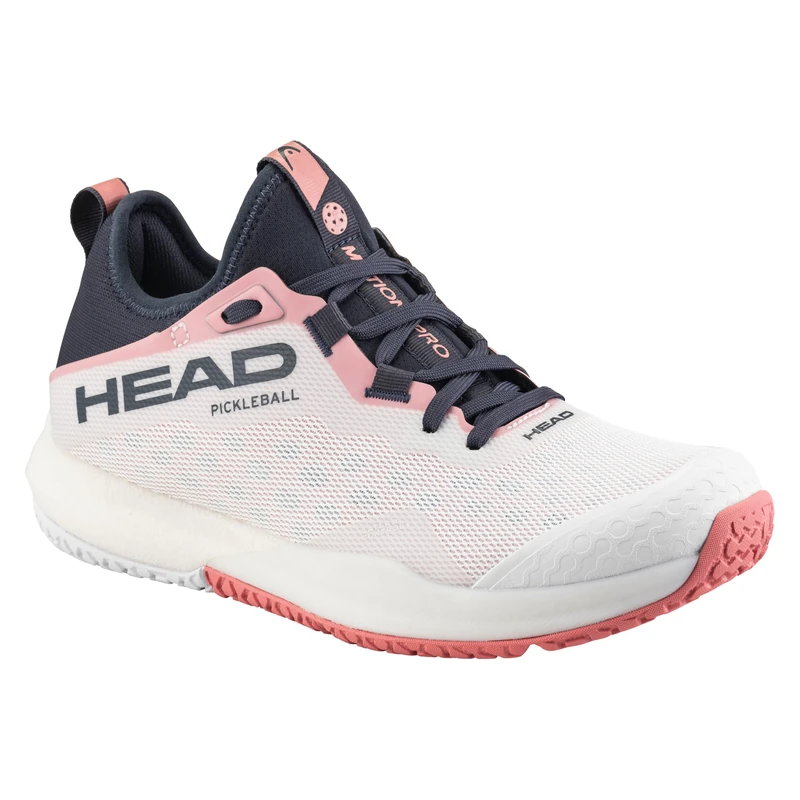 HEAD Women's Motion Pro Pickleball Women's Shoes, White/Black/Blue, EU 36