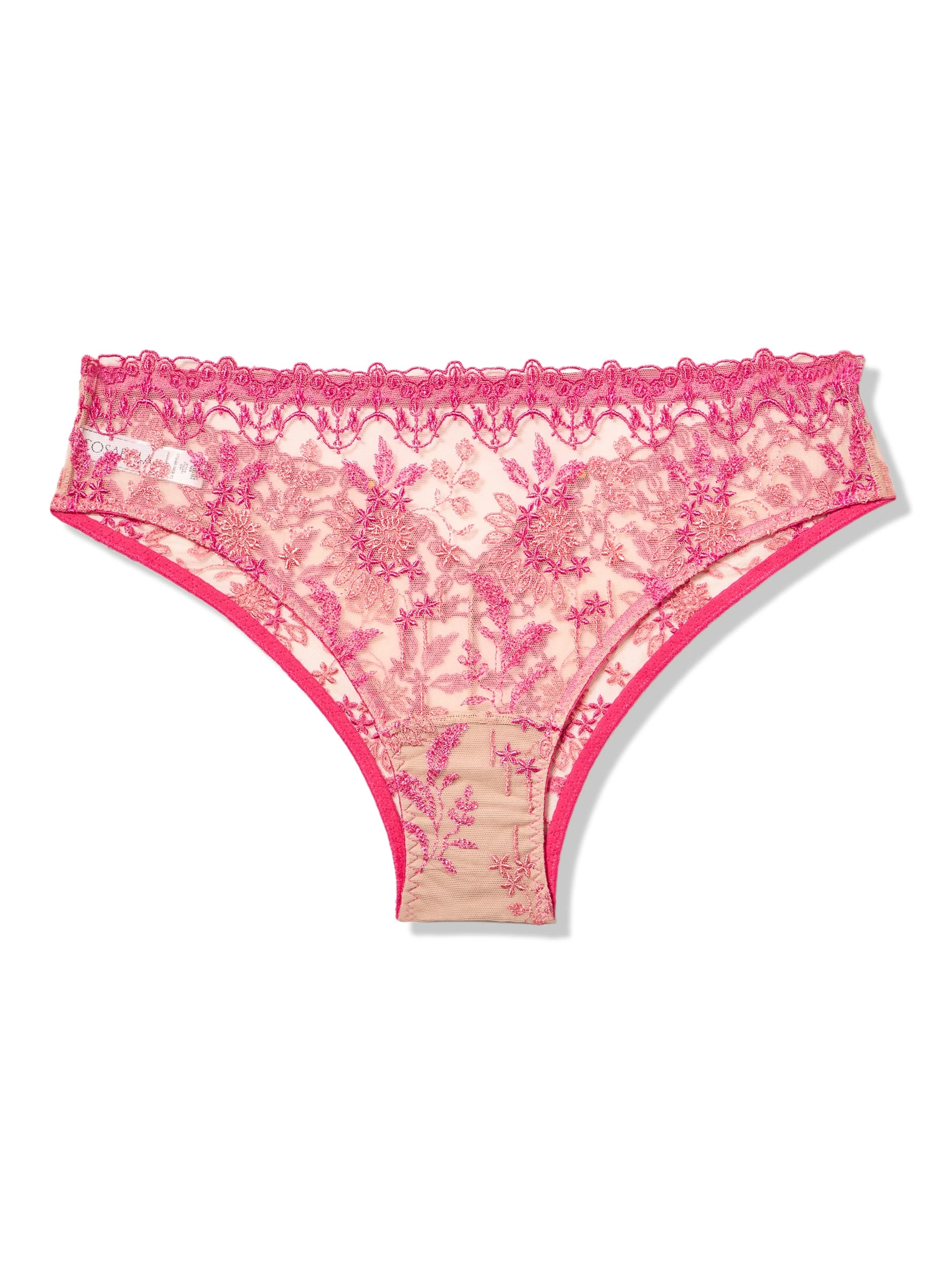 Cosabella Women's Usha Naughty Bikini Style Underwear, Flori Pink, S