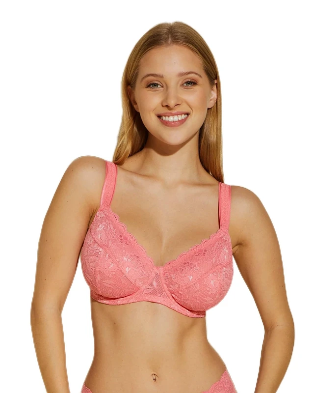 Cosabella Women's Say Never Side Support Bra Full Coverage, Opaque, Venetian Dusk, 32C