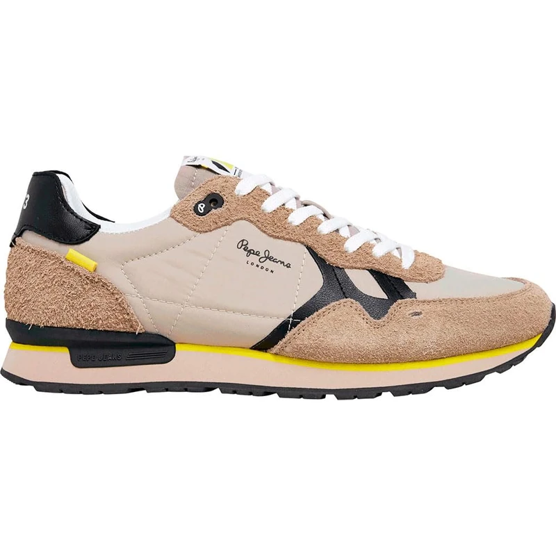 Pepe Jeans Men's BRIT Fly M Sneak, Brown Dark Stone Beige, 11 UK