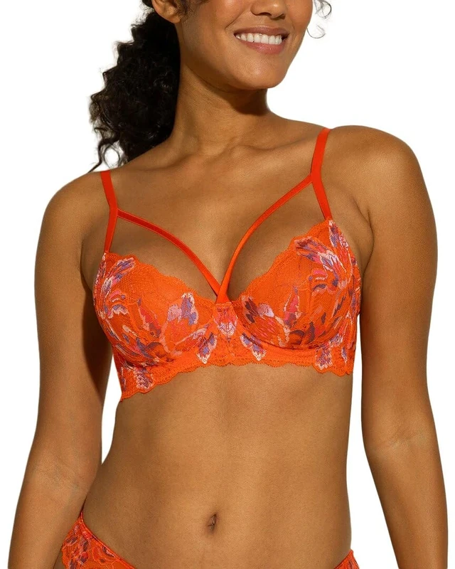 Cosabella Women's Paradiso Underwire Demi Bra, Sicilian Orange, 34C