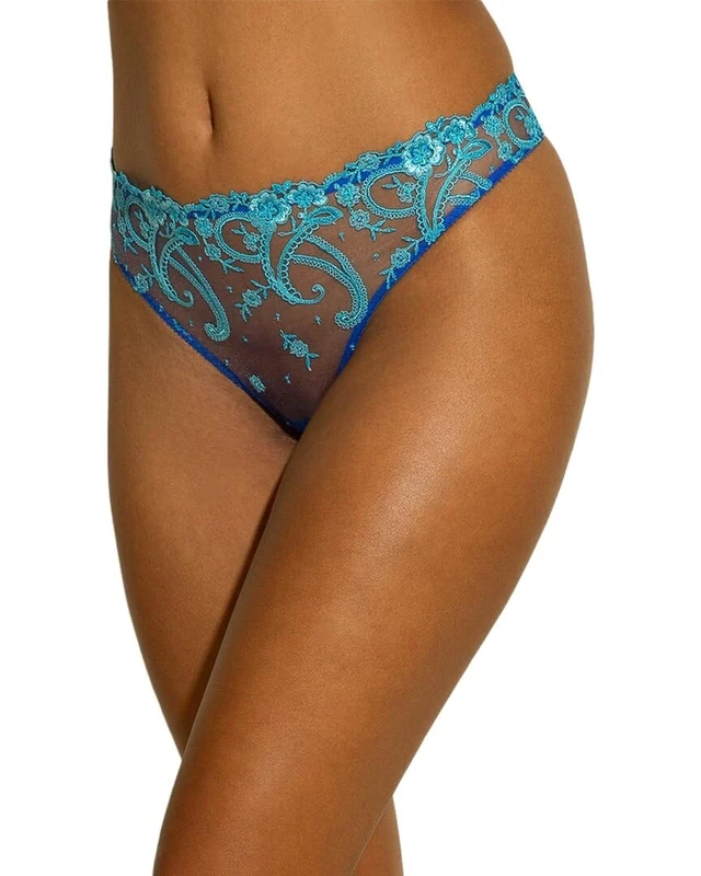 Cosabella Women's Sanika Thong Panties, Portofino Blue, M