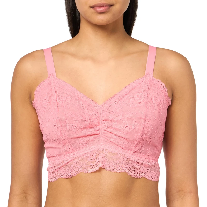 Cosabella Women's Courtney Curvy Bralette Bra, Semi-Sheer, Venetian Dusk, S