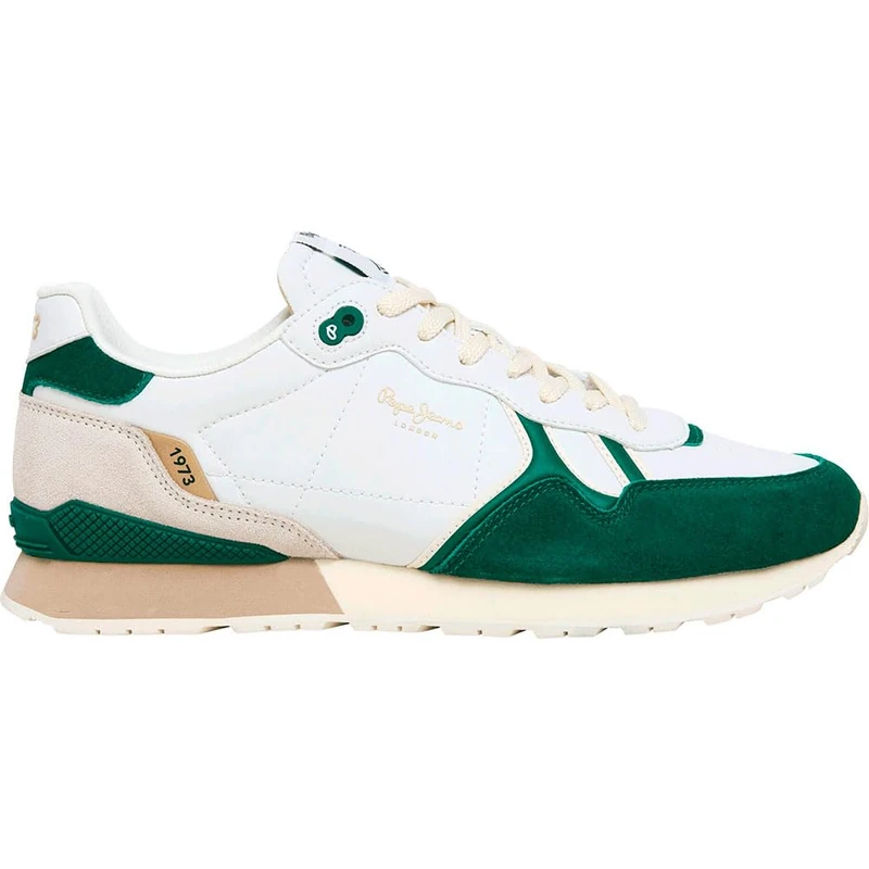 Pepe Jeans Men's BRIT M Sneak, Green Ivy Green, 9 UK