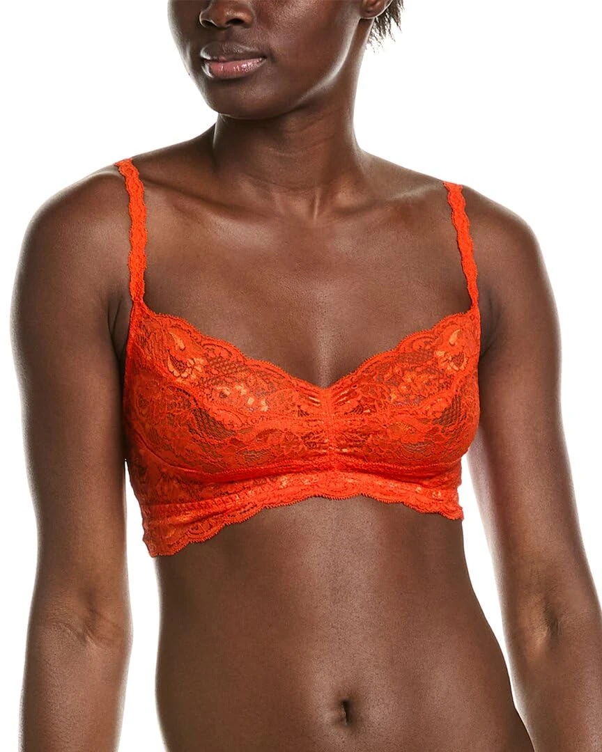 Cosabella Women's Say Never Sweetie Bralette Bra, Semi-Sheer, Sicilian Orange, S