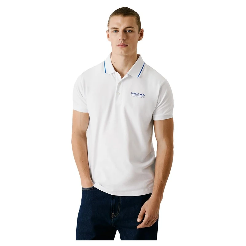 Pepe Jeans Men's Tipped Logo Polo Polo, White(White), XL