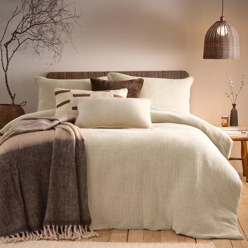 furn. Yard Ribble Acid Washed Cotton Duvet Cover Set