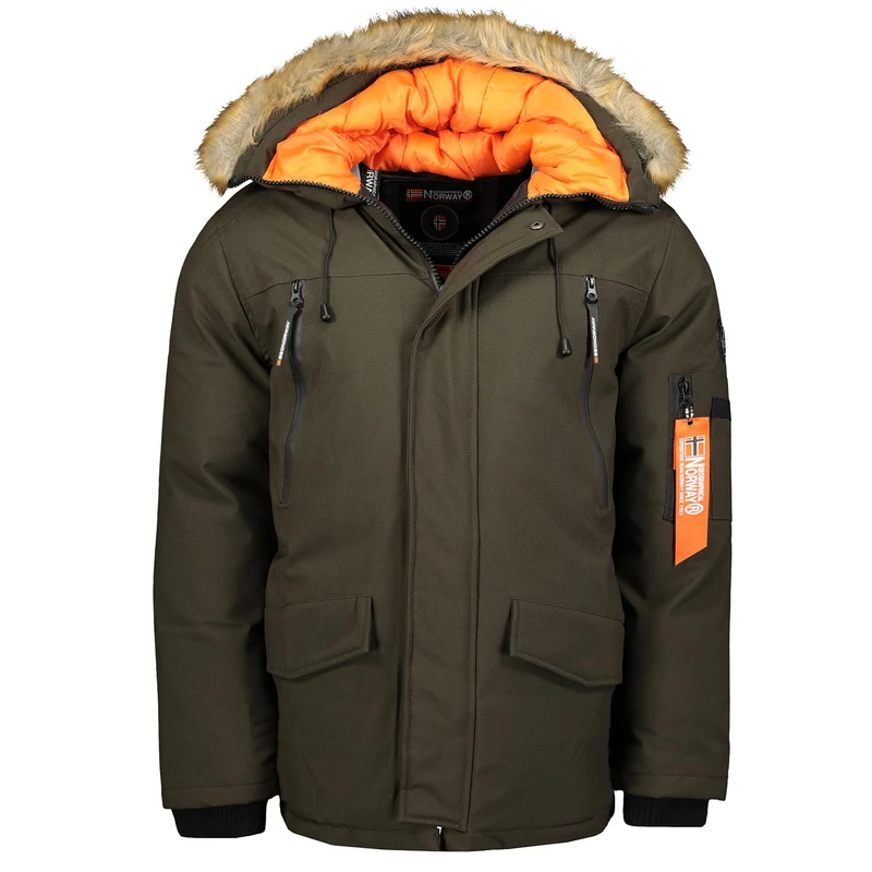 Geographical Norway Men's Arnold Parka, Kaki, S