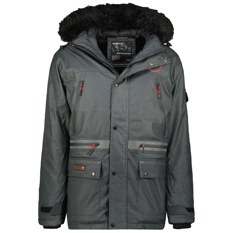 Geographical Norway Men's Cayran Parka, Noir, L