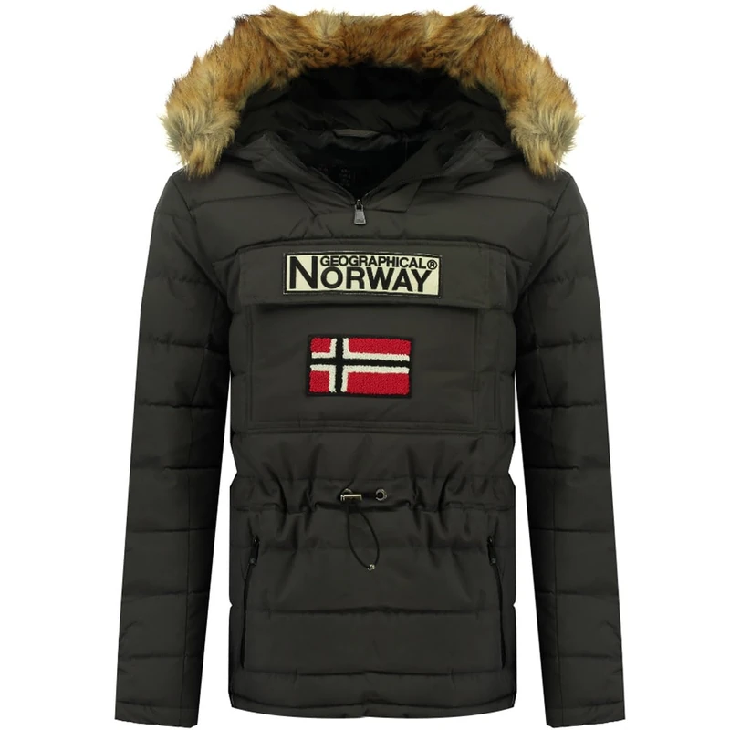 Geographical Norway Men's Coconut Men Men's Parka, Gris Fonce,