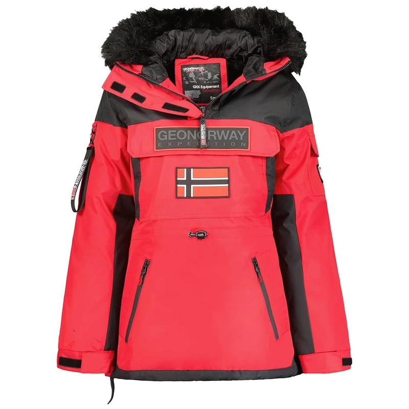 Geographical Norway Women's Bruna Lady Women's Parka, Rouge,