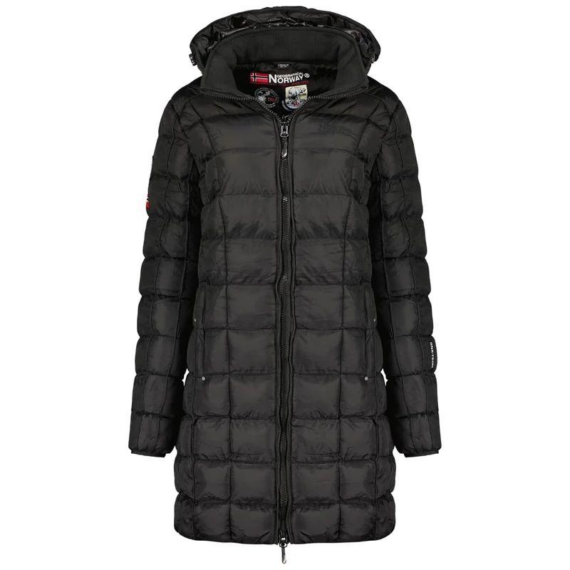 Geographical Norway Women's Babette Lady Long Parka, Noir, XXL