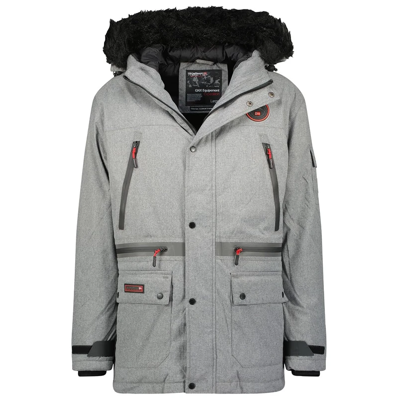 Geographical Norway Men's Cayran Men Men's Parka, Gris Clair,