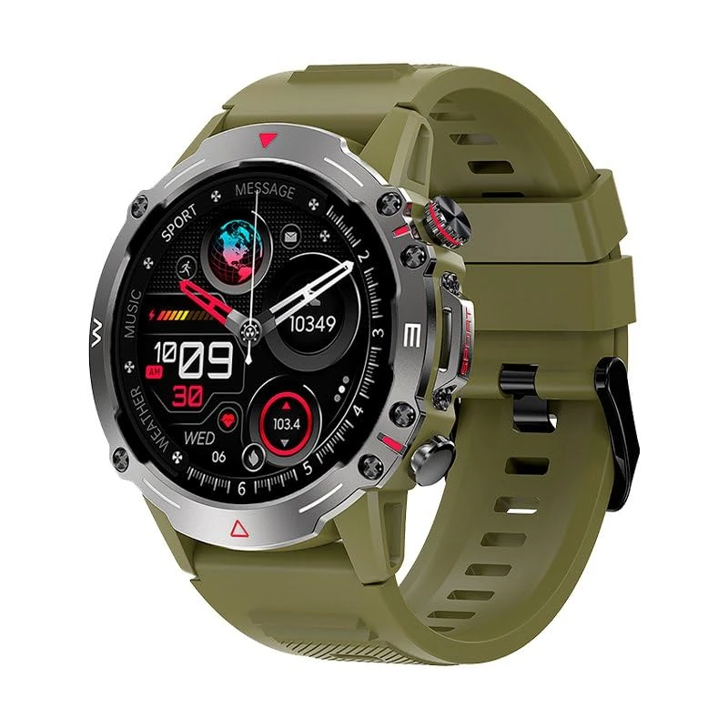 Cool Smartwatch Display Amoled Adventure Silicone Green (Calls Health...), Green, Median, green, Mediano - Image 1