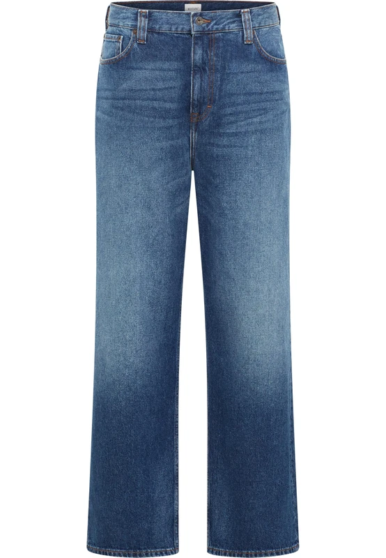 Mustang Men's Style Vermont Loose Jeans, Medium Blue 682, 32 W/34 L
