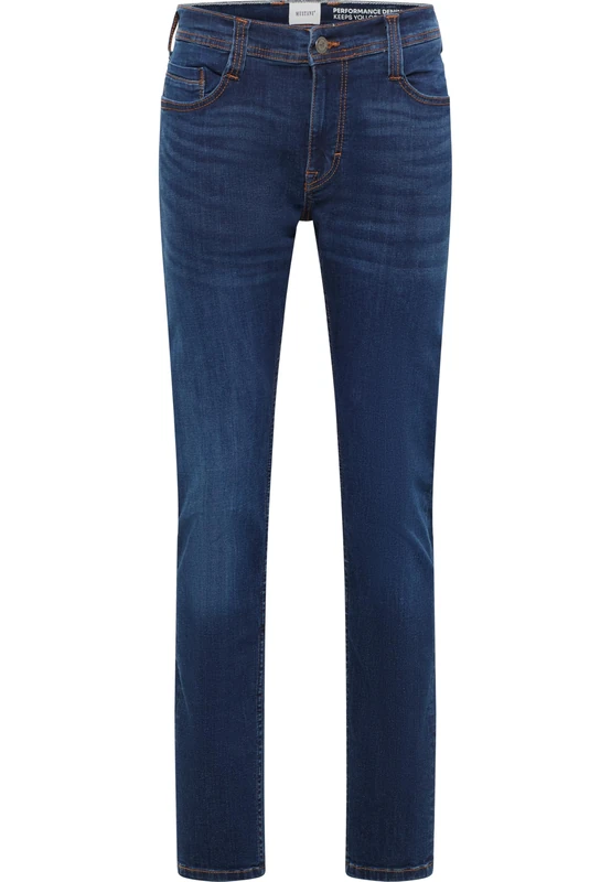 MUSTANG Men's Style Oregon Slim Jeans, Dark Blue 902, 33 W/32 L