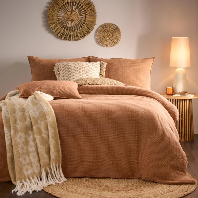 furn. Yard Ribble Acid Washed Cotton Duvet Cover Set