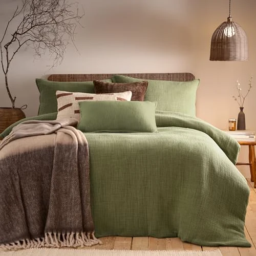 furn. Yard Ribble Acid Washed Cotton Duvet Cover Set