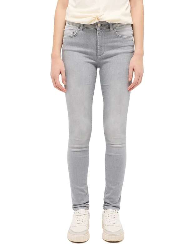MUSTANG Women's Style Shelby Skinny Jeans, Medium Grey 401, 28W x 34L