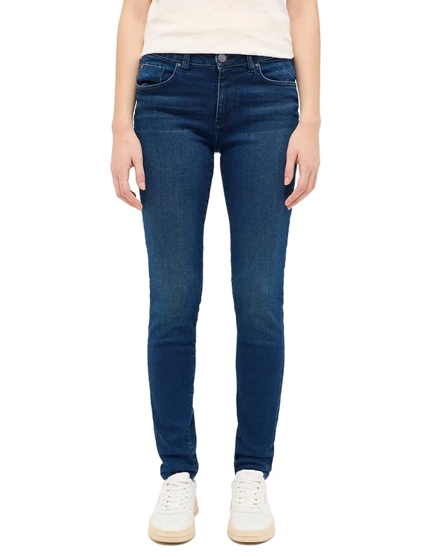 MUSTANG Women's Style Shelby Skinny Jeans, Medium Blue 702, 34W x 34L