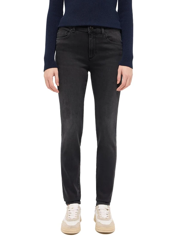 MUSTANG Women's Style Shelby Slim Jeans, Jet Black 803, 29W x 36L