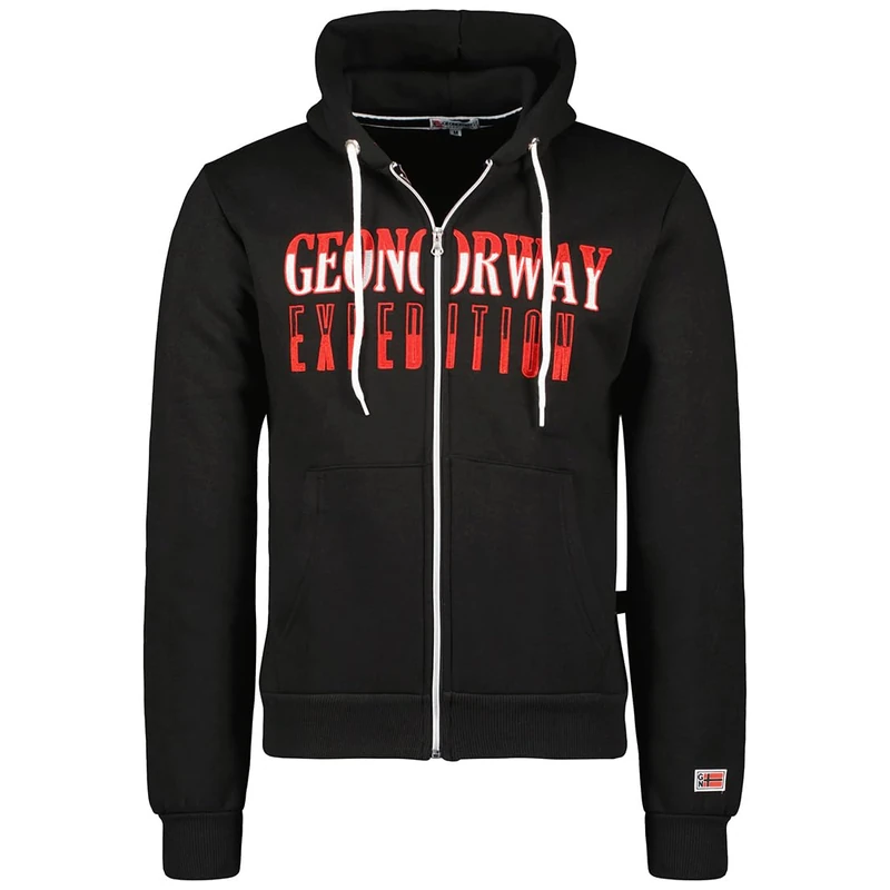 Geographical Norway Men's Ghazen Hooded Sweatshirt, Noir, XL - Image 1