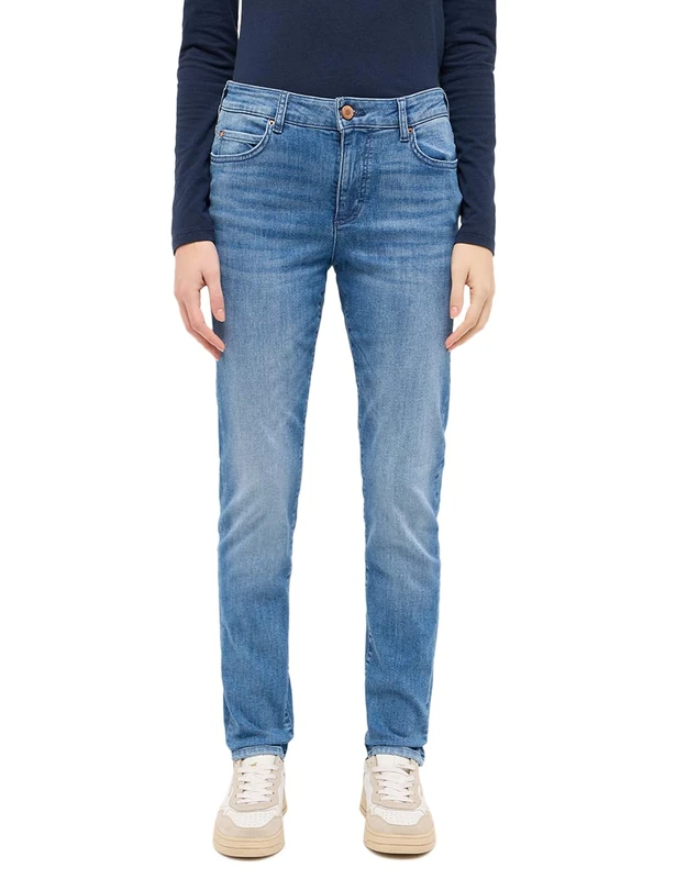 MUSTANG Women's Style Crosby Relaxed Slim Jeans, Medium Blue 402, 38W x 30L