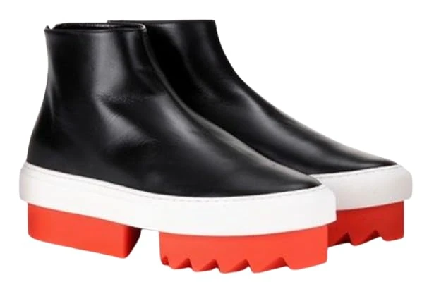 Givenchy Pre-Loved Black Leather Platform Sneakers