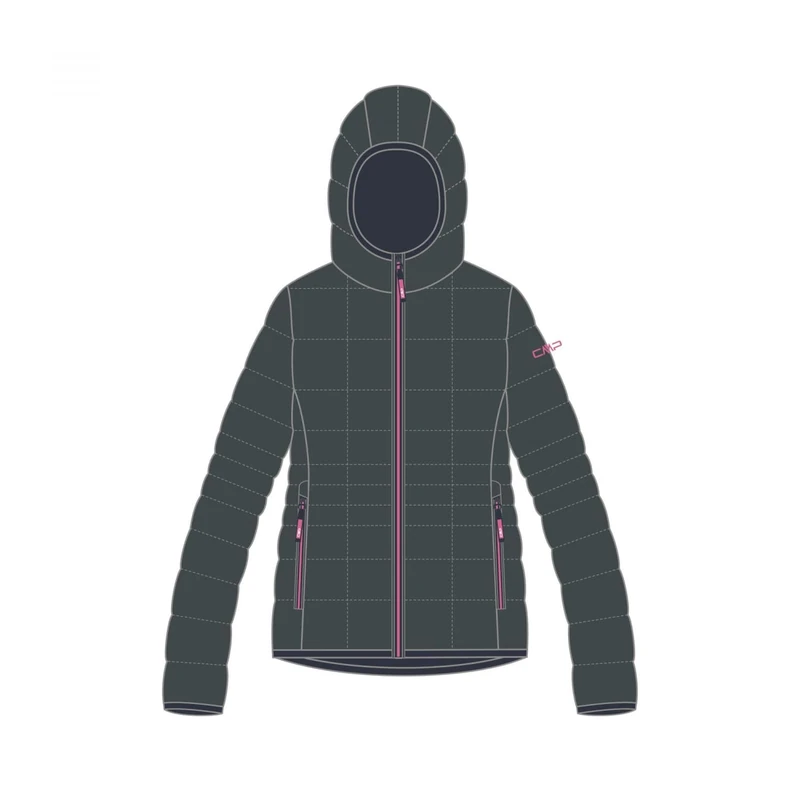 CMP Girl's Nylon Jacket with Fixed Hood Girl's Nylon Jacket with Fixed Hood – Children and Teenagers