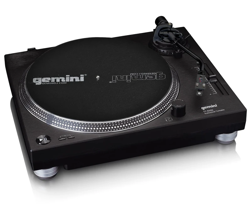 Gemini Sound TT-5000 High Torque Direct-Drive Turntable with USB - Digitize Vinyl, Built-in Phono Preamp, 33/45/78 RPM, Pitch Control, DJ Ready