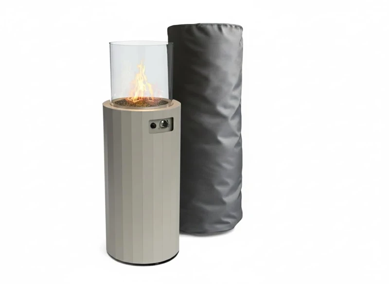 Planika BINO Outdoor Gas Patio heater - Portable Garden and Patio Heater - Propane Fire Outdoor with Cover