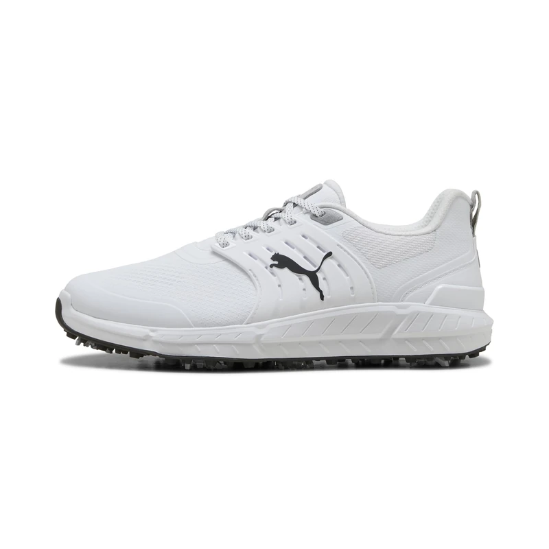 PUMA Men's Ignite Elevate 2 Tour Golf Shoes, White/Black, 8.5 UK