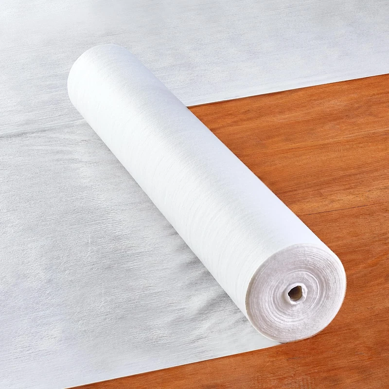 VEVOR Carpet Protection Film, 39" x 100' Floor and Surface Shield, Easy to Cut Simple Installation, Fiber Fabric Car Mat Protection Film Roll for Construction & Renovation,White