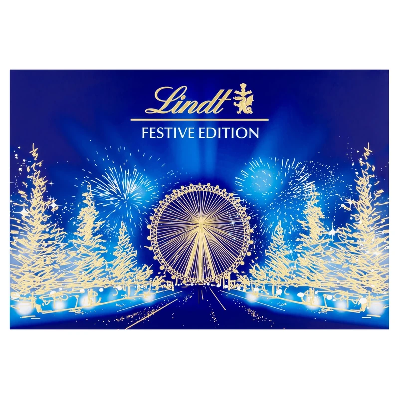 Lindt Festive Edition Christmas Sharing Box | Large 469 g | Contains Assorted Lindt Chocolates | Sharing Gift For Him and Her | For Adults and Kids