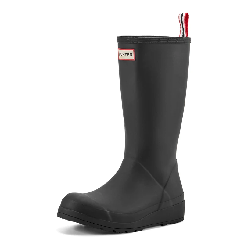 Hunter Womens Play Tall Boot Rain, Black, 6 UK - Image 1