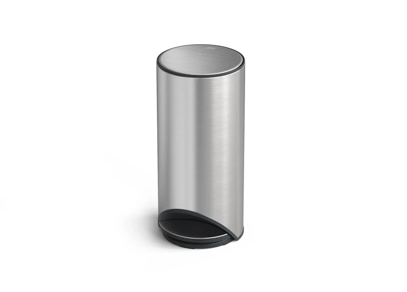 Joseph Joseph Arc 30L Pedal Bin, Easy Push, Odour Seal, Soft-Close, Fingerprint-Proof, Removable Bucket, Stainless Steel