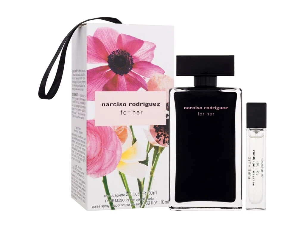 NARCISO RODRIGUEZ For Her Set (For Her Eau de Toilette 100ml + For Her Pure Musc Eau de Parfum 10ml)