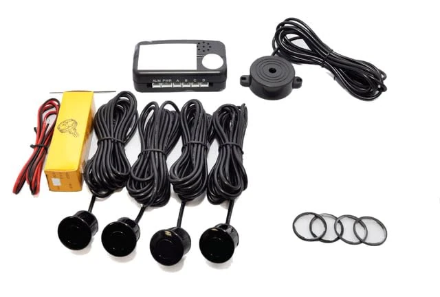 CISBO Parking Reversing Sensor Kit with 4 Sensors and Audio Buzzer SB336-4 (Bright Red)