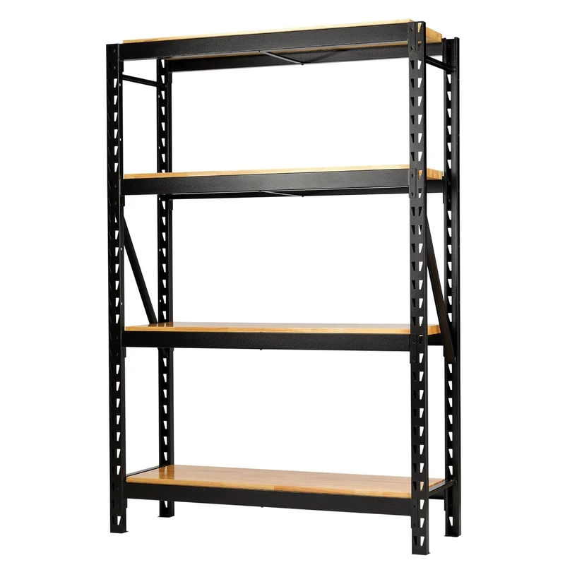 Draper BUNKER 27976 18-Piece Modular 4 Tier Racking with Hardwood Shelving, 1500 mm