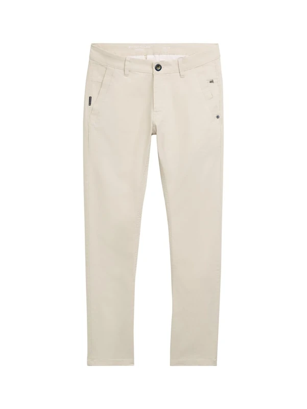 TOM TAILOR Men's 1045054 Trouser, 10336-Light Cashew Beige, 33 W/32 L