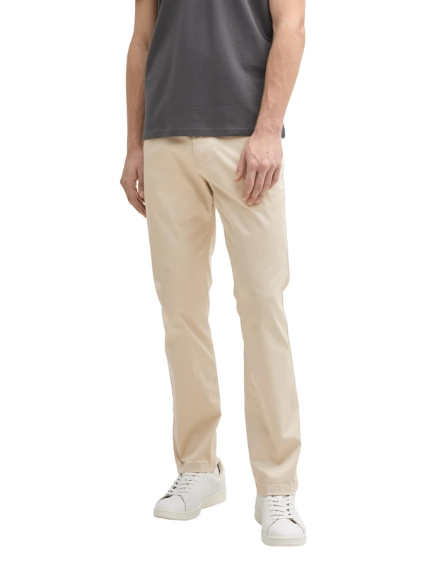 TOM TAILOR Men's Ultralight Josh Regular Slim Trousers, 10336 Light Cashew Beige, 30W x 36L