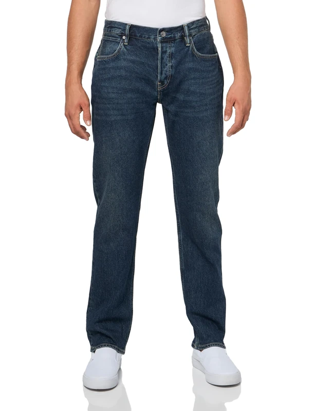 AllSaints Men's Iggy Jeans, Indigo Blue, 32W x 32L - Image 1
