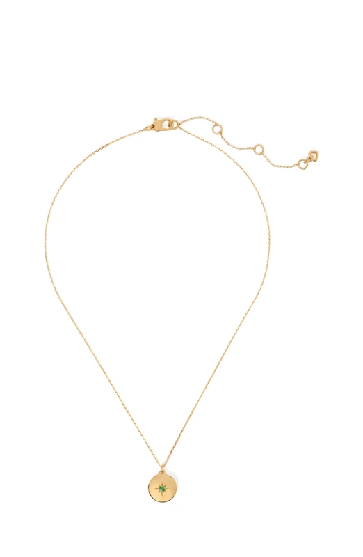 Kate Spade New York The Color Spark Collection Joy Pendant (Green/Gold)