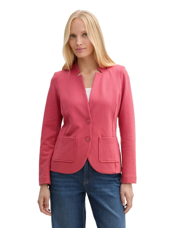 TOM TAILOR Women's Blazer, 11016 - Berry Red, 10